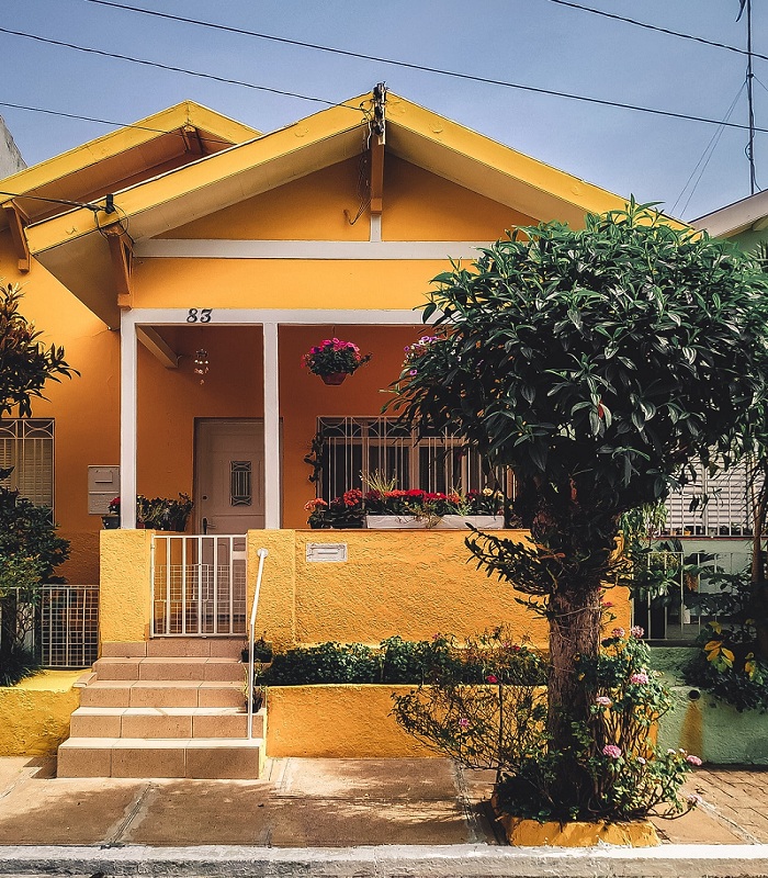 A Yellow home