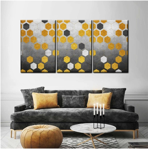 Honeycomb Design on Wall