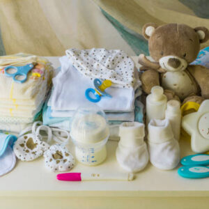 set of accessories for baby, newborn items