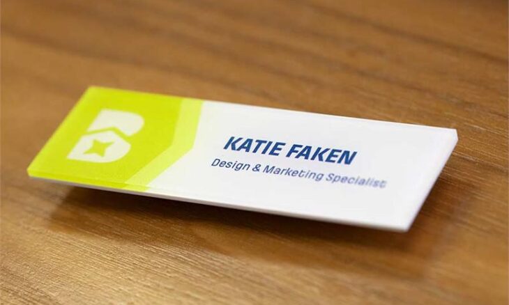 business name tag